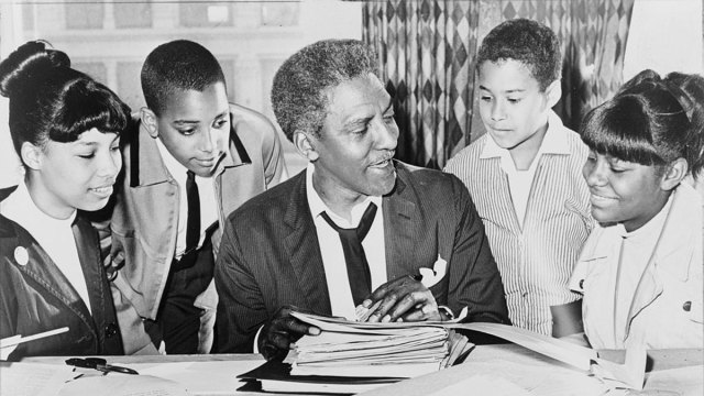 a picture of Bayard Rustin, an important black history figure