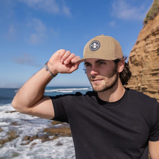 person wearing the hat