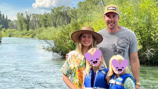 Kristen Bell & Dax Shepard with their kids
