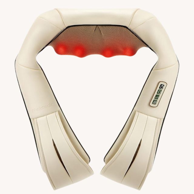 beige neck massager