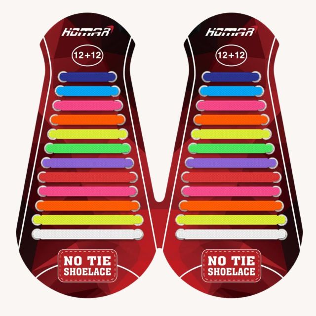 neon no-tie shoelaces