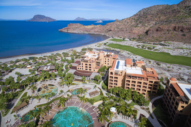 aerial view of Villa del Palmar Loreto all-inclusive for families
