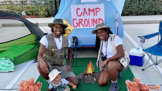 a campground trunk or treat idea